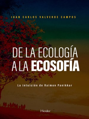 cover image of De la ecología a la ecosofía